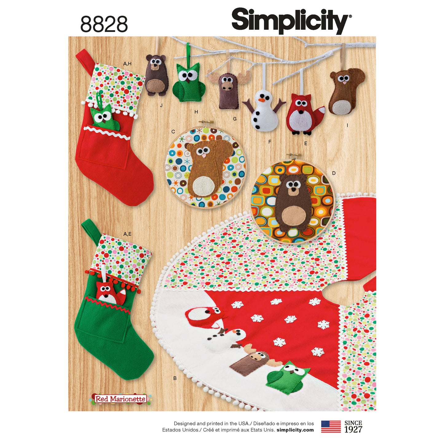 Simplicity 8828 - Jul dekoration