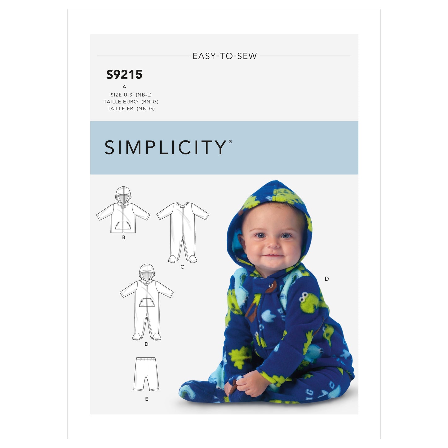 Symönster Simplicity 9215 - Jacka Byxa Jumpsuit - Baby | Bild 3