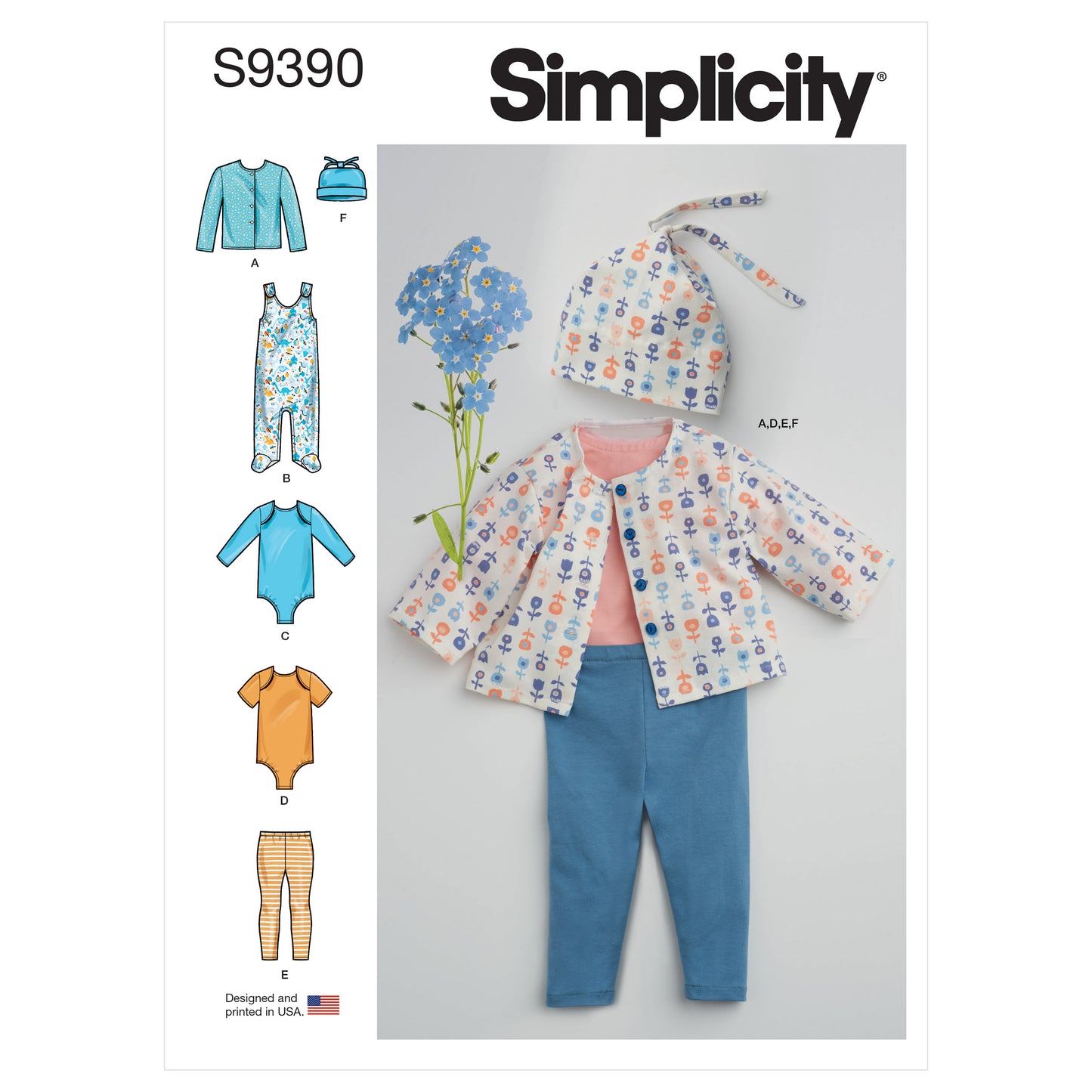Symönster Simplicity 9390 - Jumpsuit Byxa Tröja - Baby | Bild 8