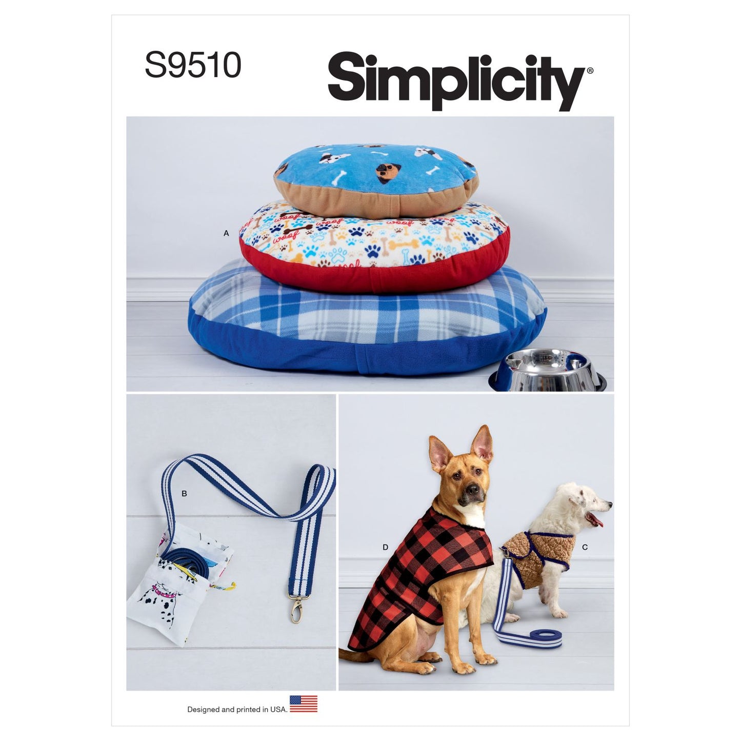 Symönster Simplicity 9510 - Kudde Hundkläder | Bild 5