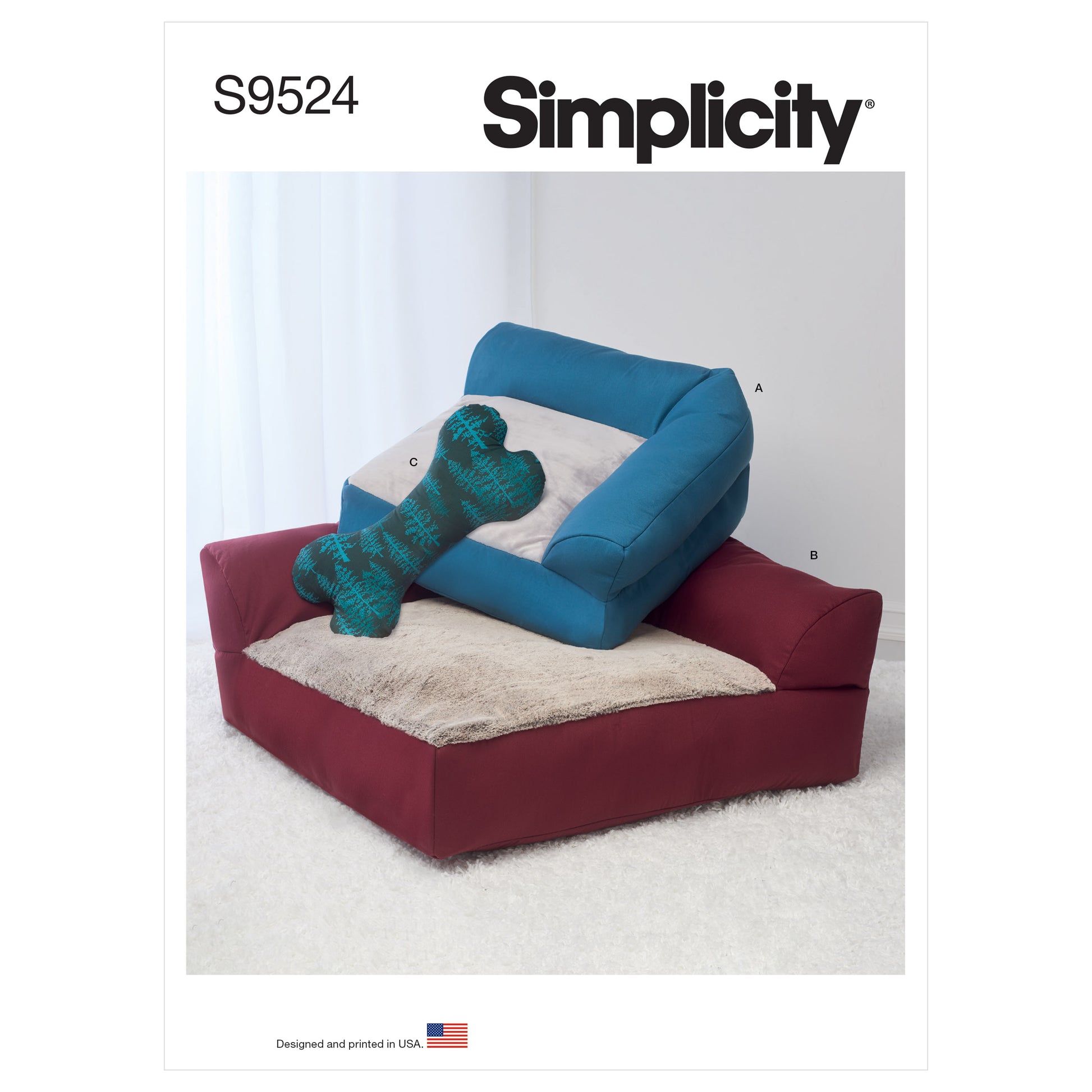 Symönster Simplicity 9524 - Inredning Hundkläder | Bild 2