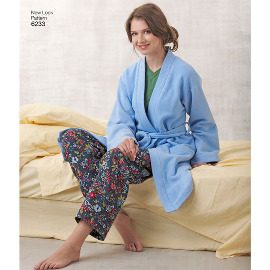 Symönster New Look 6233 - Top Byxa Pyjamas - Dam Herr | Bild 1