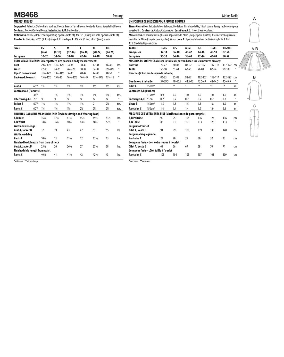 PDF-symönster - McCall´s 8468 - Sportkläder Coordinates - Dam | Bild 4