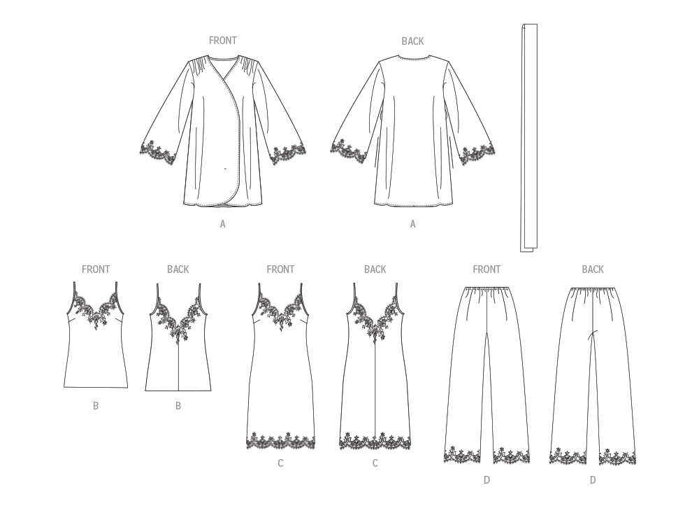Vogue Patterns V1962 - Pyjamas Underkläder - Dam