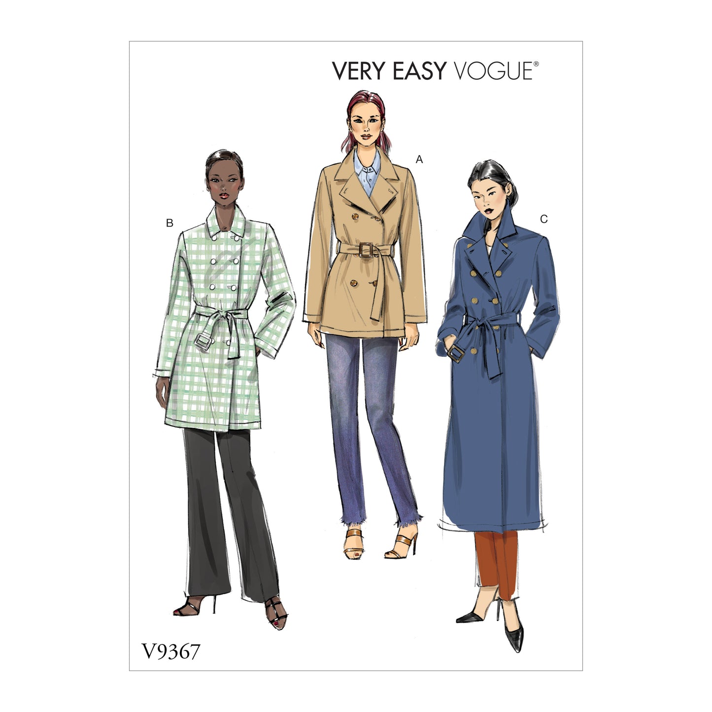 Symönster Vogue Patterns 9367 - Jacka Kappa - Dam | Bild 3