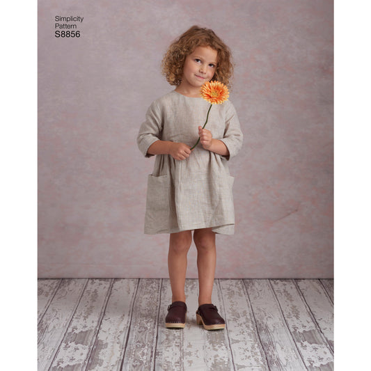 Symönster Simplicity 8856 - Klännning Tunika - Baby - Dockkläder | Bild 1