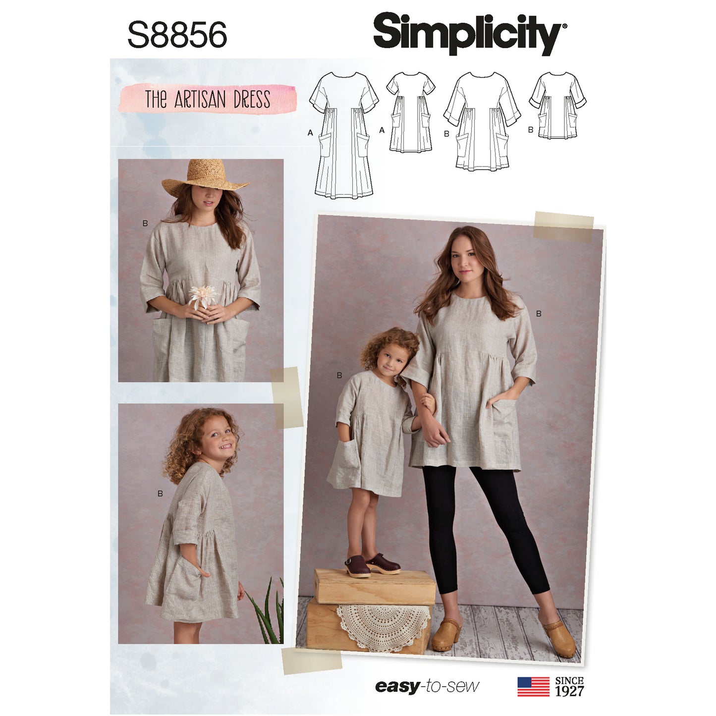 Symönster Simplicity 8856 - Klännning Tunika - Baby - Dockkläder | Bild 5