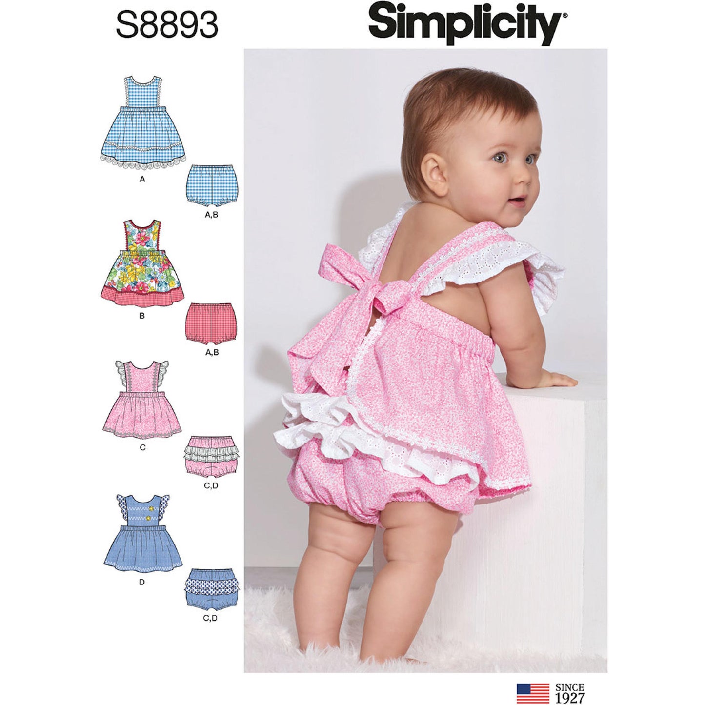 Symönster Simplicity 8893 - Klännning - Baby | Bild 4