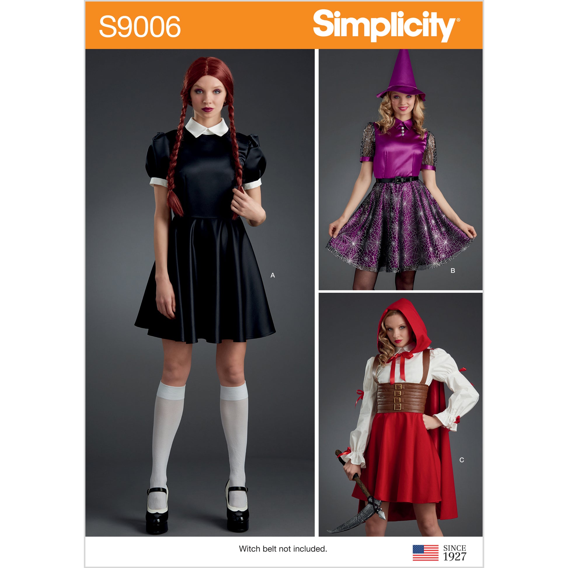Symönster Simplicity 9006 - Klännning Utklädningskläder - Dam - Hatt - Maskerad Halloween | Bild 8