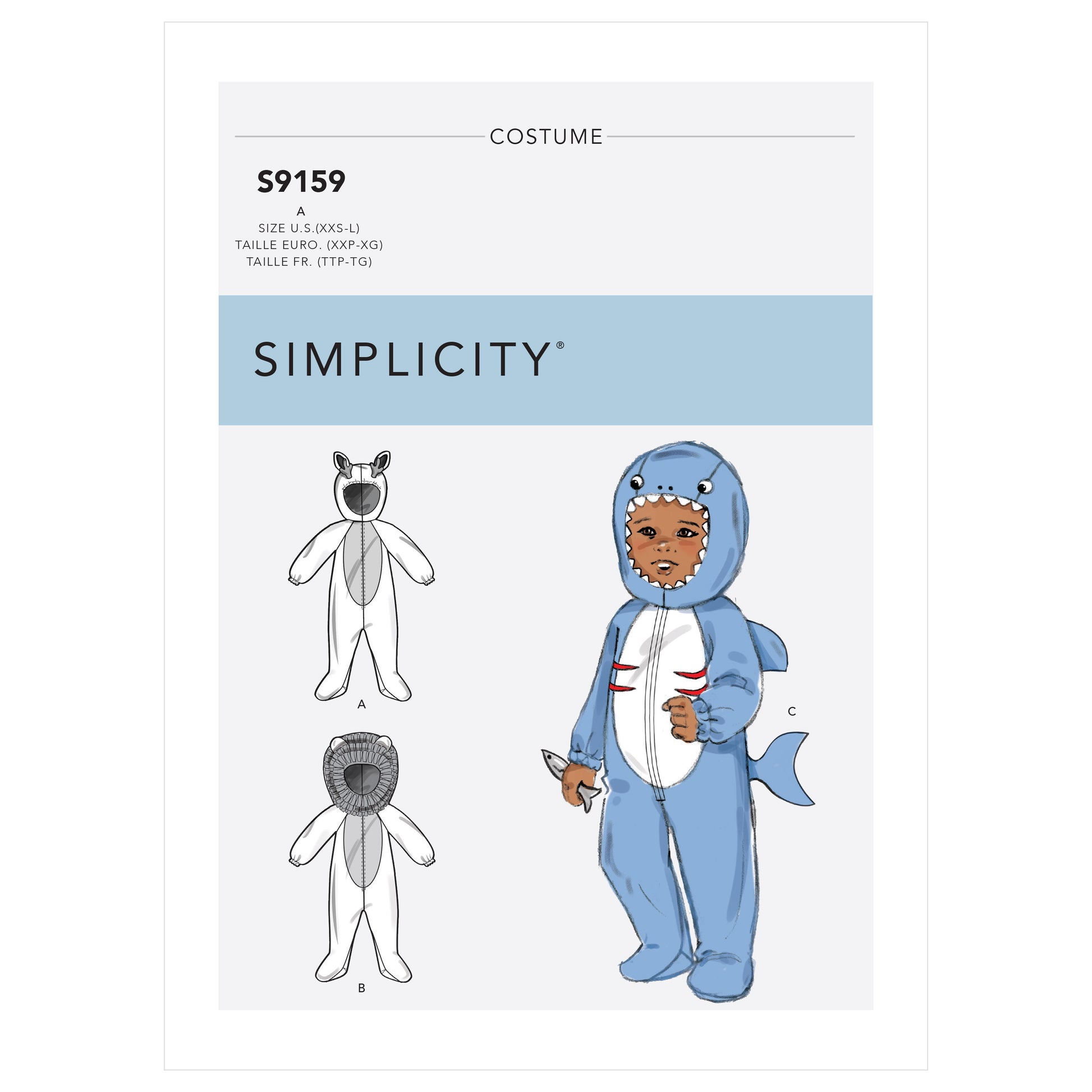 Symönster Simplicity 9159 - Utklädningskläder - Baby - Maskerad | Bild 4