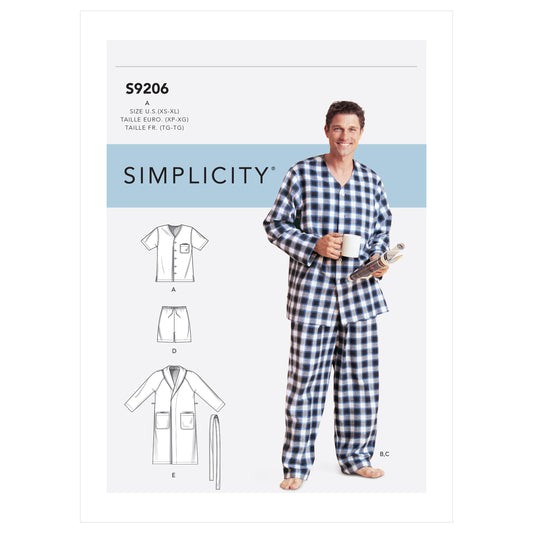 Symönster Simplicity 9206 - Pyjamas - Herr | Bild 2