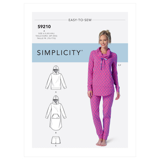 Symönster Simplicity 9210 - Tofflor Pyjamas - Dam | Bild 2