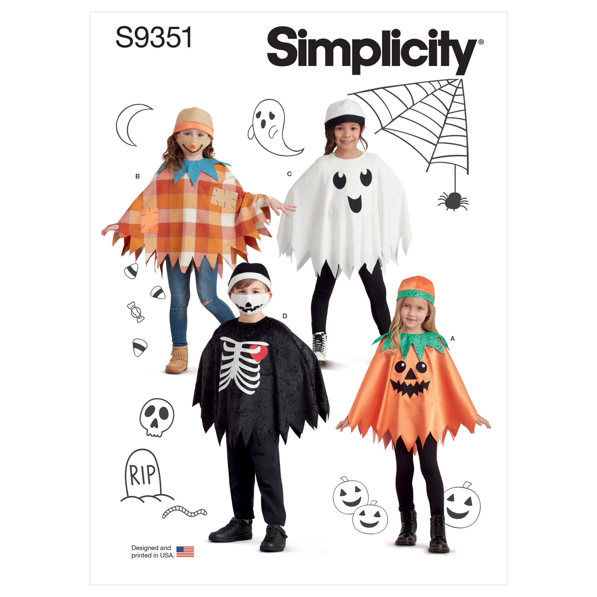 Symönster Simplicity 9351 - Utklädningskläder - Flicka Pojke - Maskerad | Bild 8