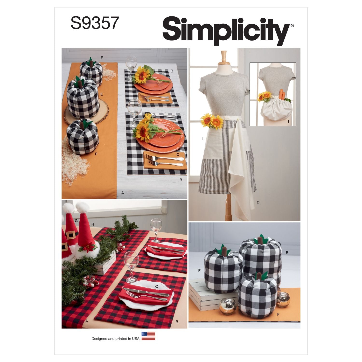 Symönster Simplicity 9357 - Förkläde - Inredning - Jul | Bild 8