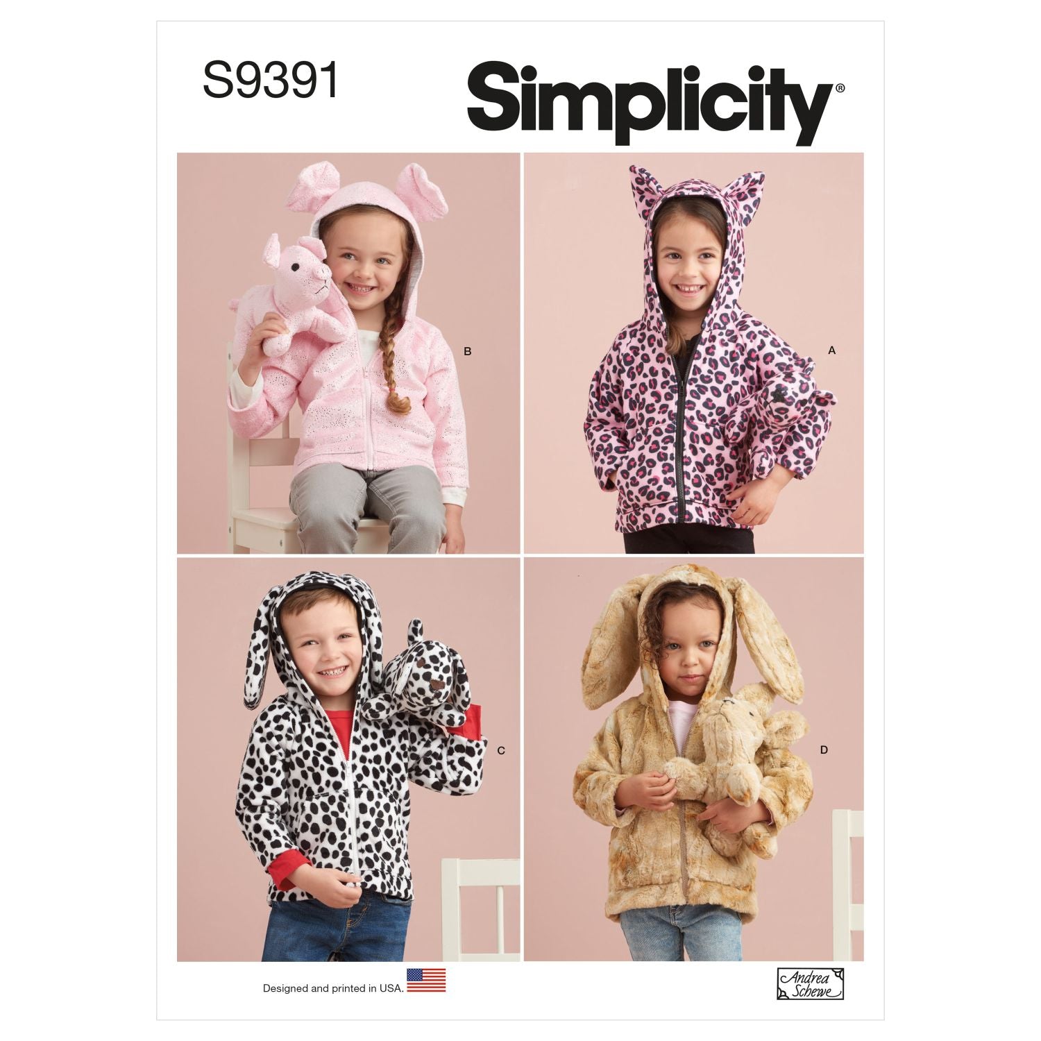Symönster Simplicity 9391 - Jacka - Baby Flicka Pojke - Mjukisdjur | Bild 8