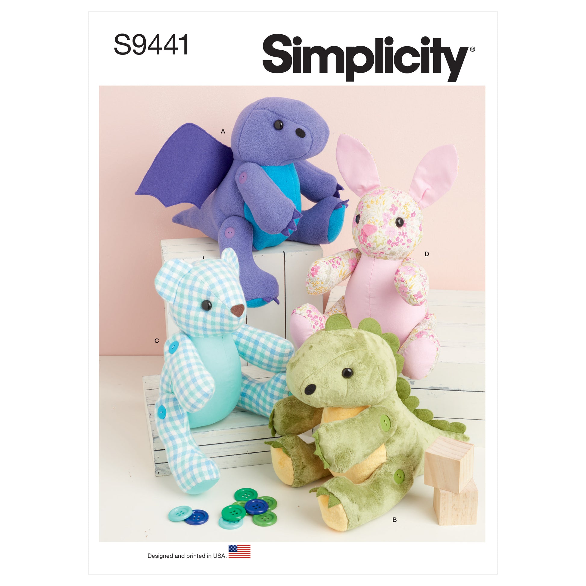 Symönster Simplicity 9441 - Mjukisdjur | Bild 6