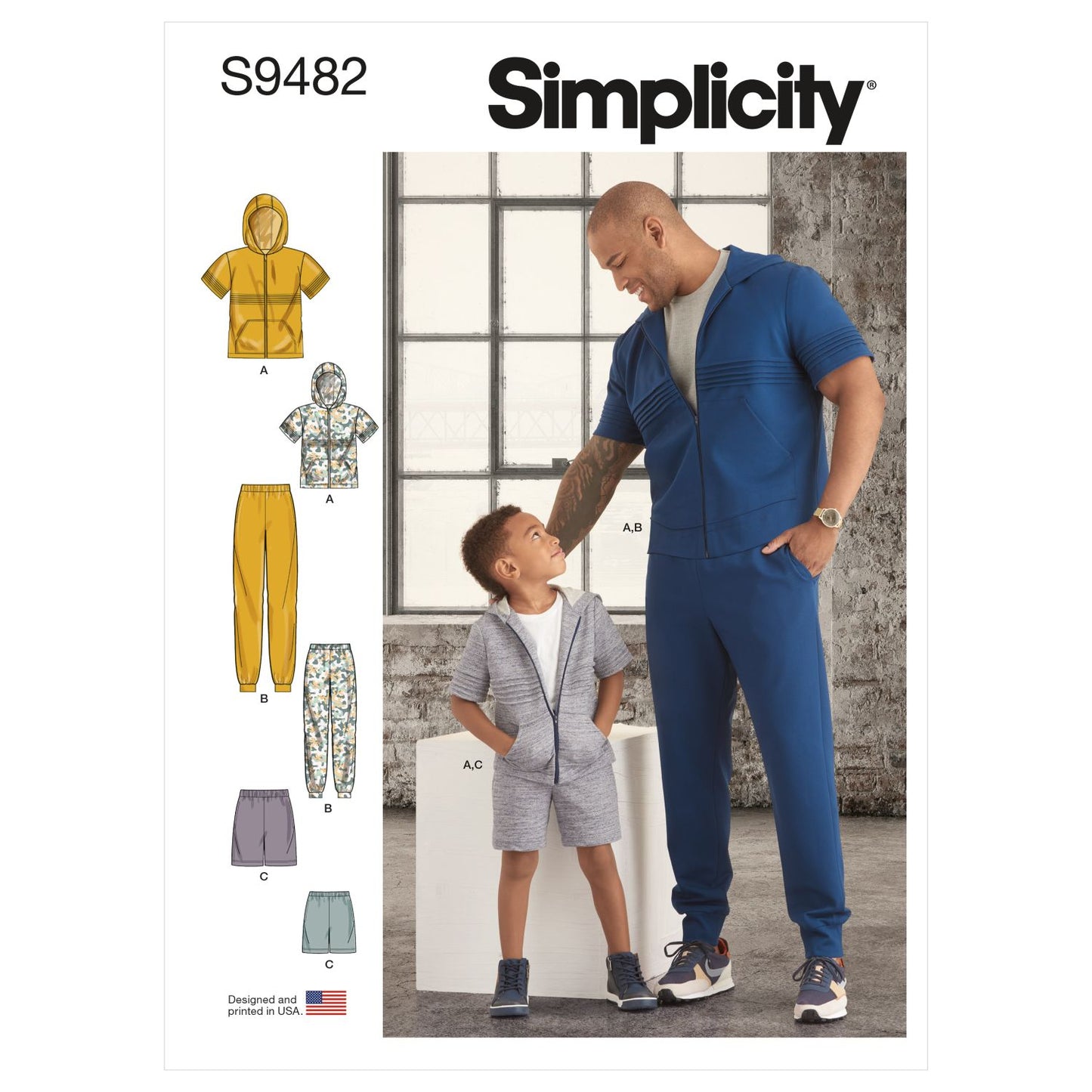 Symönster Simplicity 9482 - Byxa Shorts Tröja Sportkläder - Pojke Herr | Bild 15