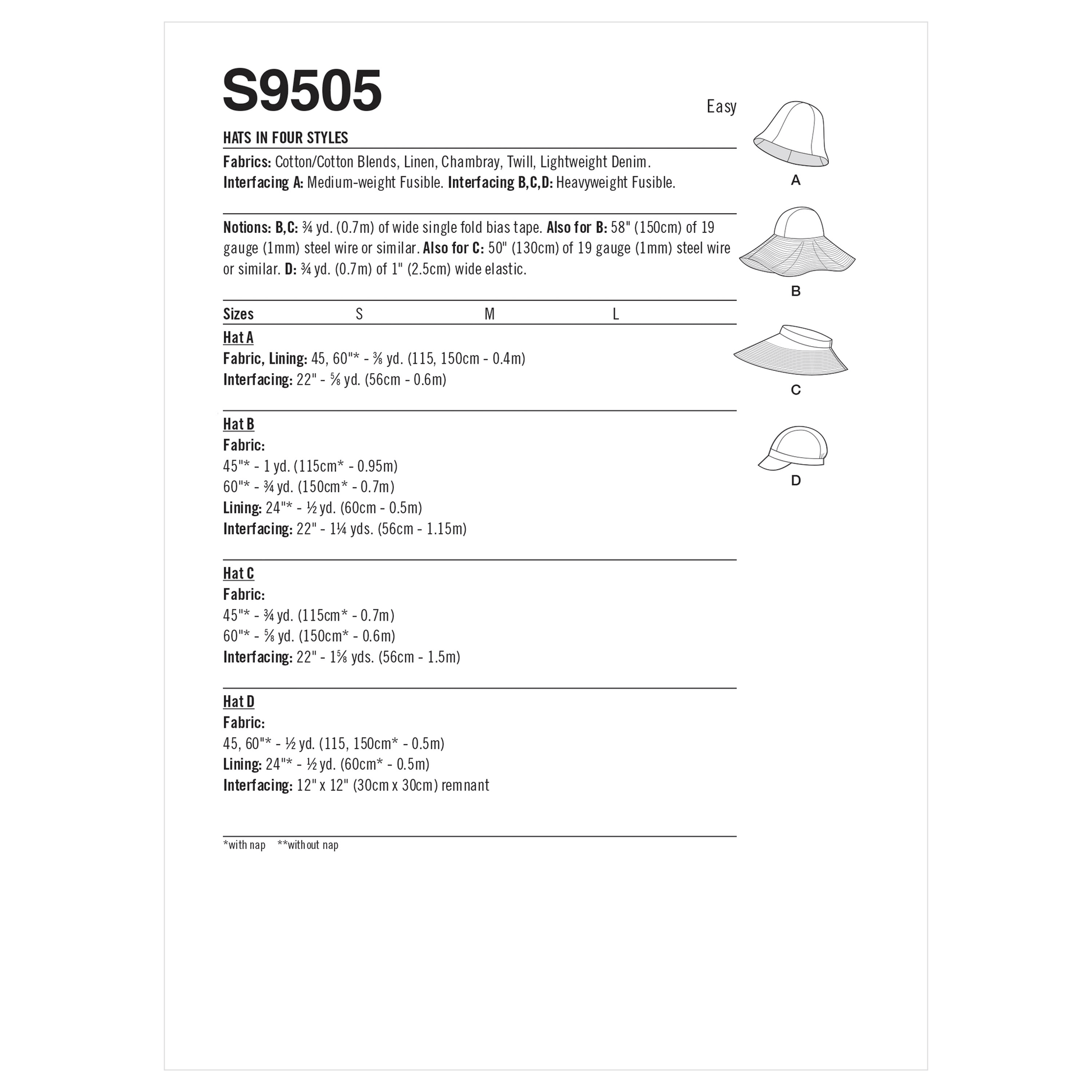 Symönster Simplicity 9505 - Dam - Hatt | Bild 6