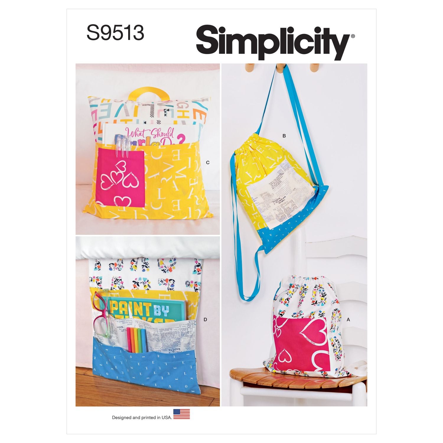 Symönster Simplicity 9513 - Inredning Väska | Bild 4