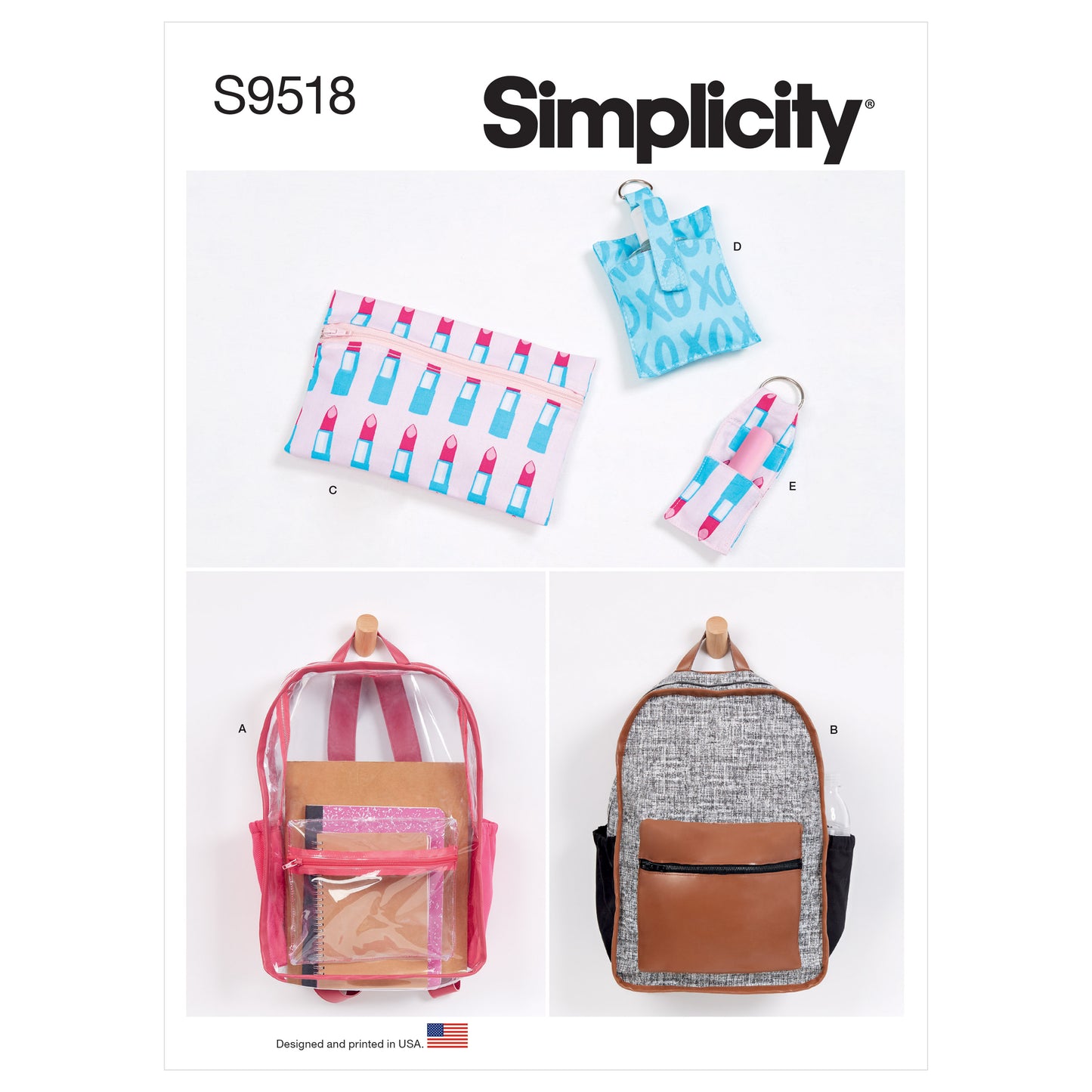 Symönster Simplicity 9518 - Accessoarer Väska | Bild 4