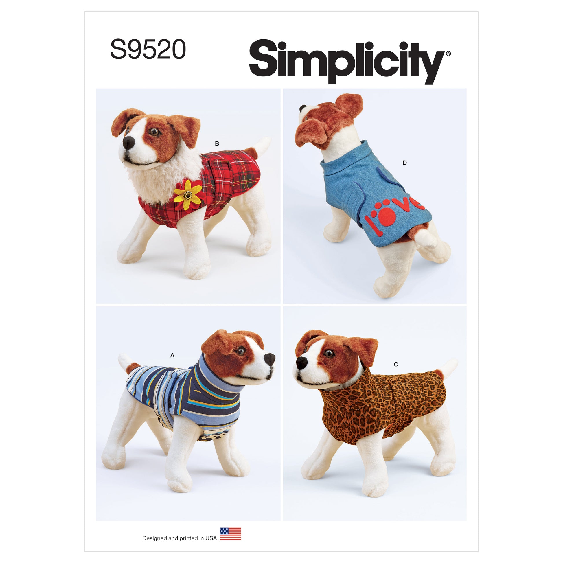 Symönster Simplicity 9520 - Hundkläder | Bild 5