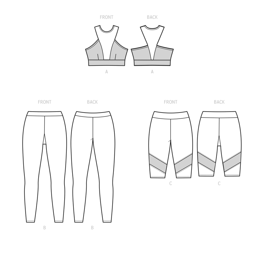 Symönster Simplicity 9620 - Shorts - Dam - Hatt - Idrott | Bild 5