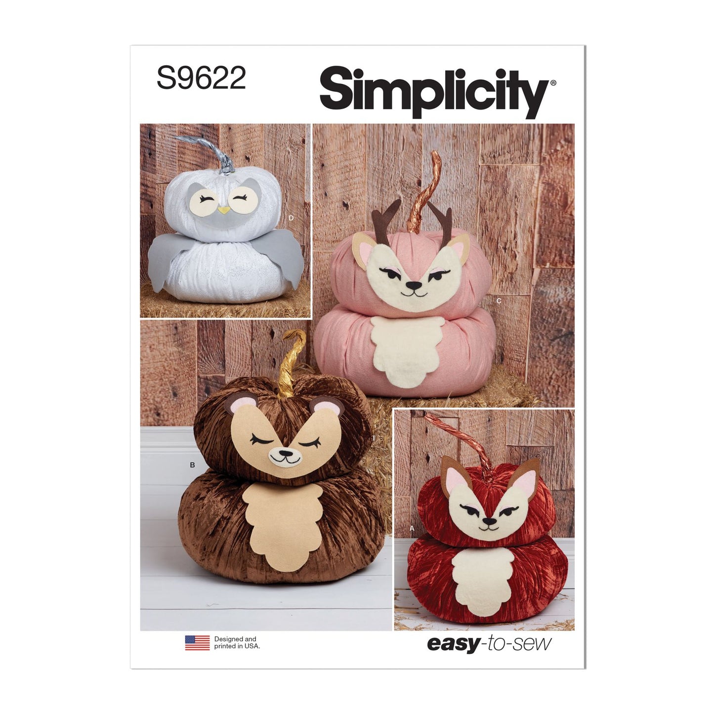 Symönster Simplicity 9622 - Plush Pumpkin Animals | Bild 4