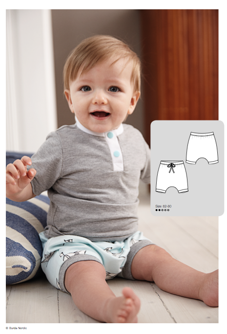 Symönster PDF-symönster - Allt om handarbete 0619 - 126 - Shorts Byxa - Baby | Bild 1