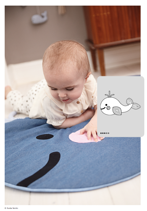Symönster PDF-symönster - Allt om handarbete 0619 - 129 - Baby - Filt | Bild 1
