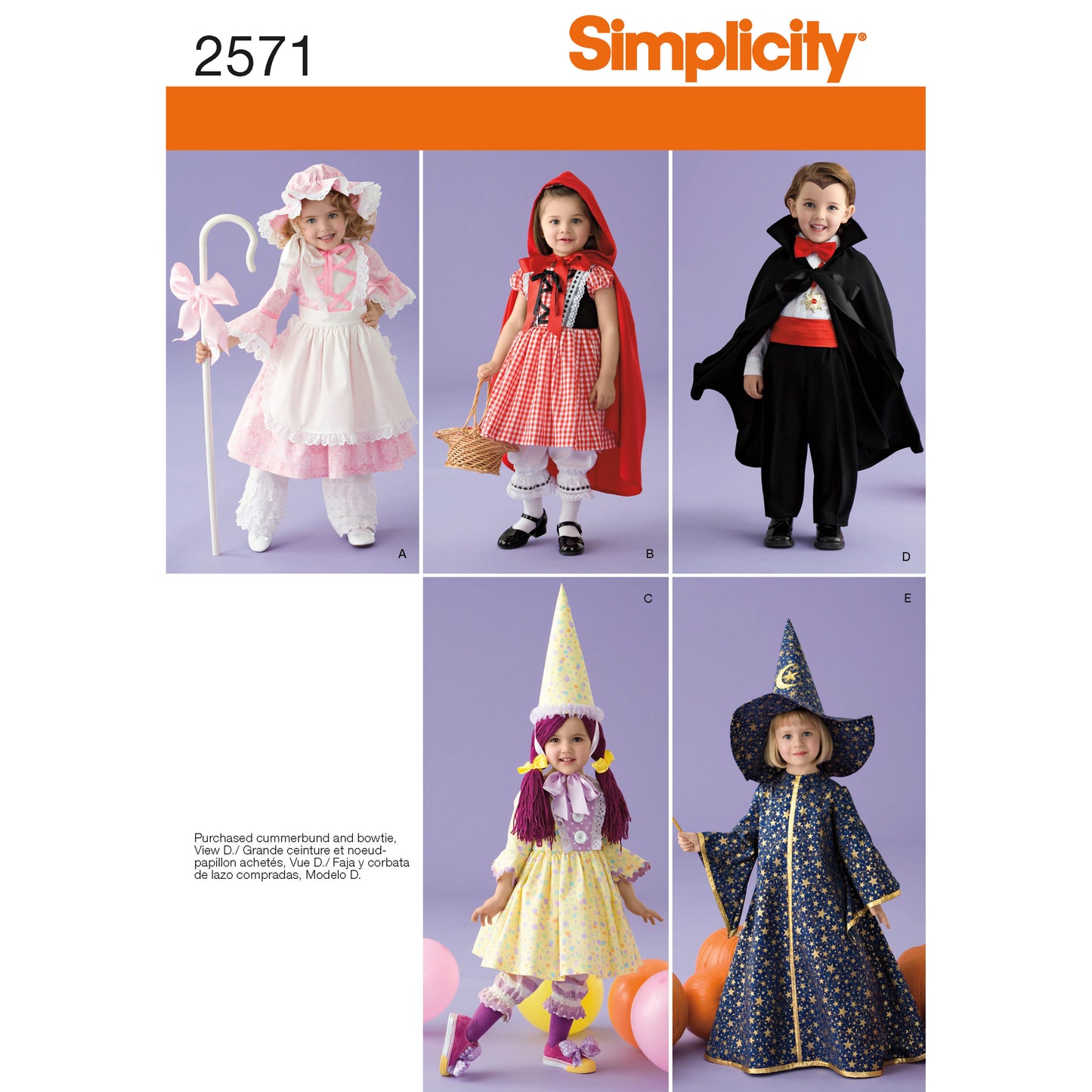Symönster Simplicity 2571 - Utklädningskläder - Baby Flicka - Maskerad | Bild 9