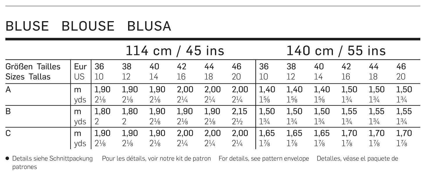 Symönster PDF symönster - Burda 6762 - Blus Top - Dam - Casual | Bild 10