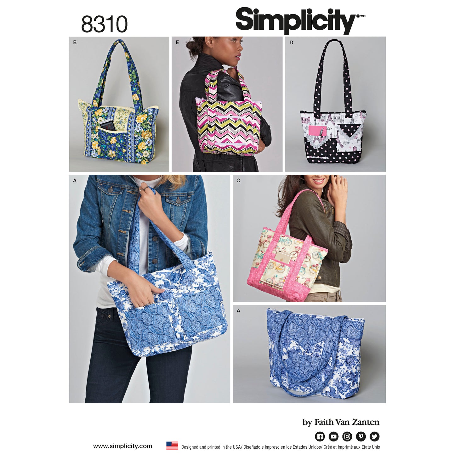Symönster Simplicity 8310 - Väska Accessoarer | Bild 9
