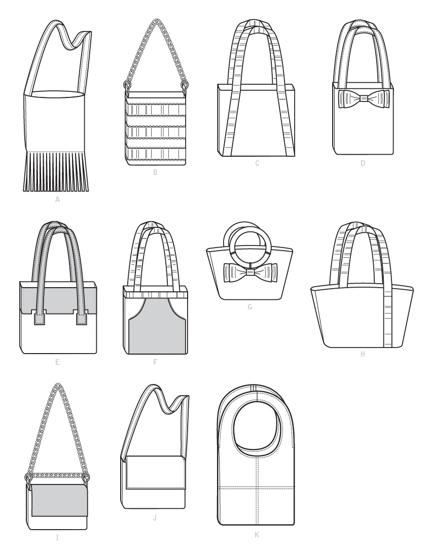 Symönster McCall´s 7820 - Dockkläder Väska | Bild 4