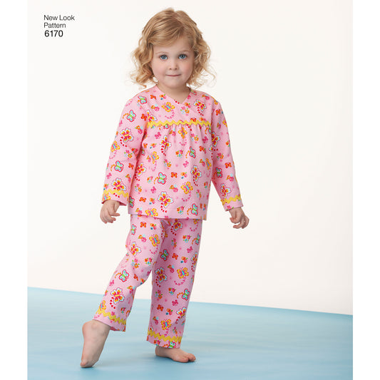 Symönster New Look 6170 - Top Byxa Pyjamas - Baby | Bild 1