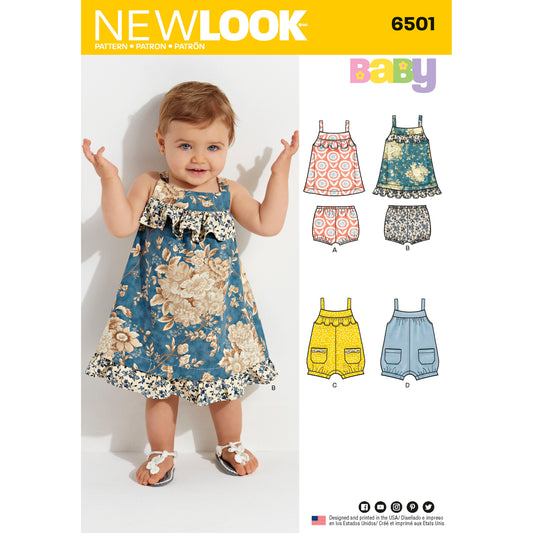 Symönster New Look 6501 - Klännning - Baby | Bild 1