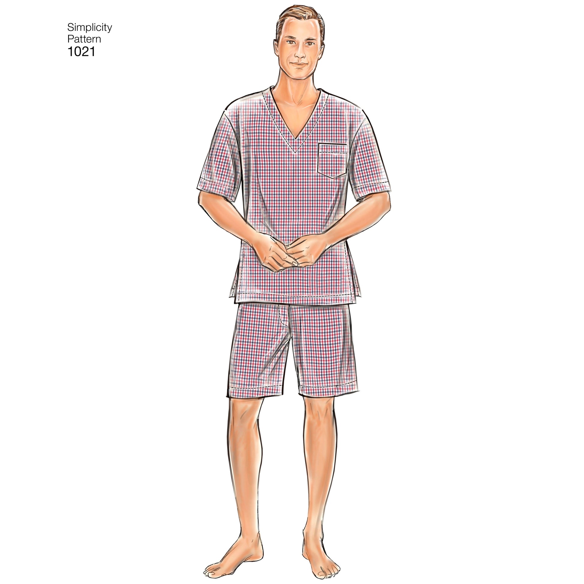 Symönster Simplicity 1021 - Top Skjorta Pyjamas | Bild 2