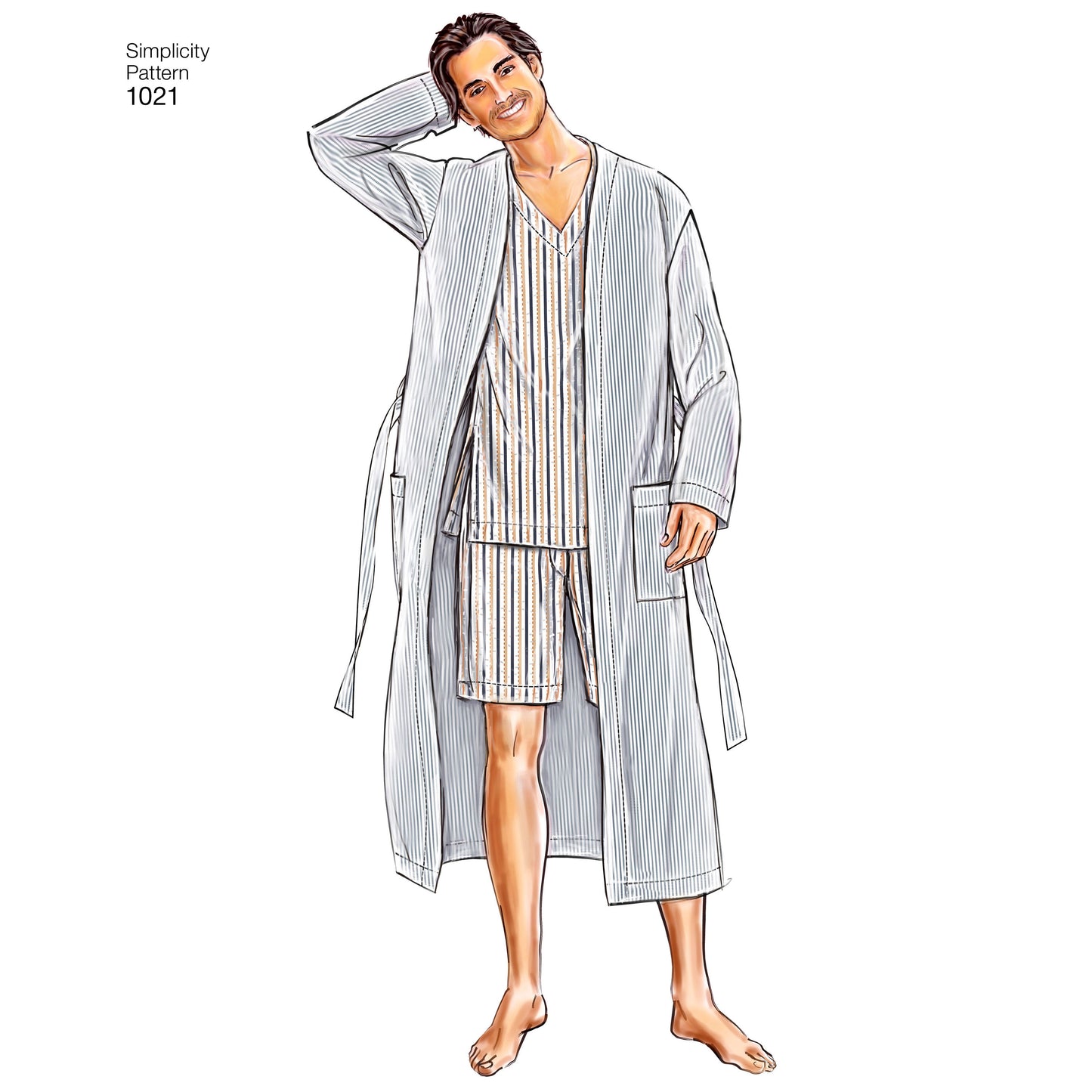 Symönster Simplicity 1021 - Top Skjorta Pyjamas | Bild 3
