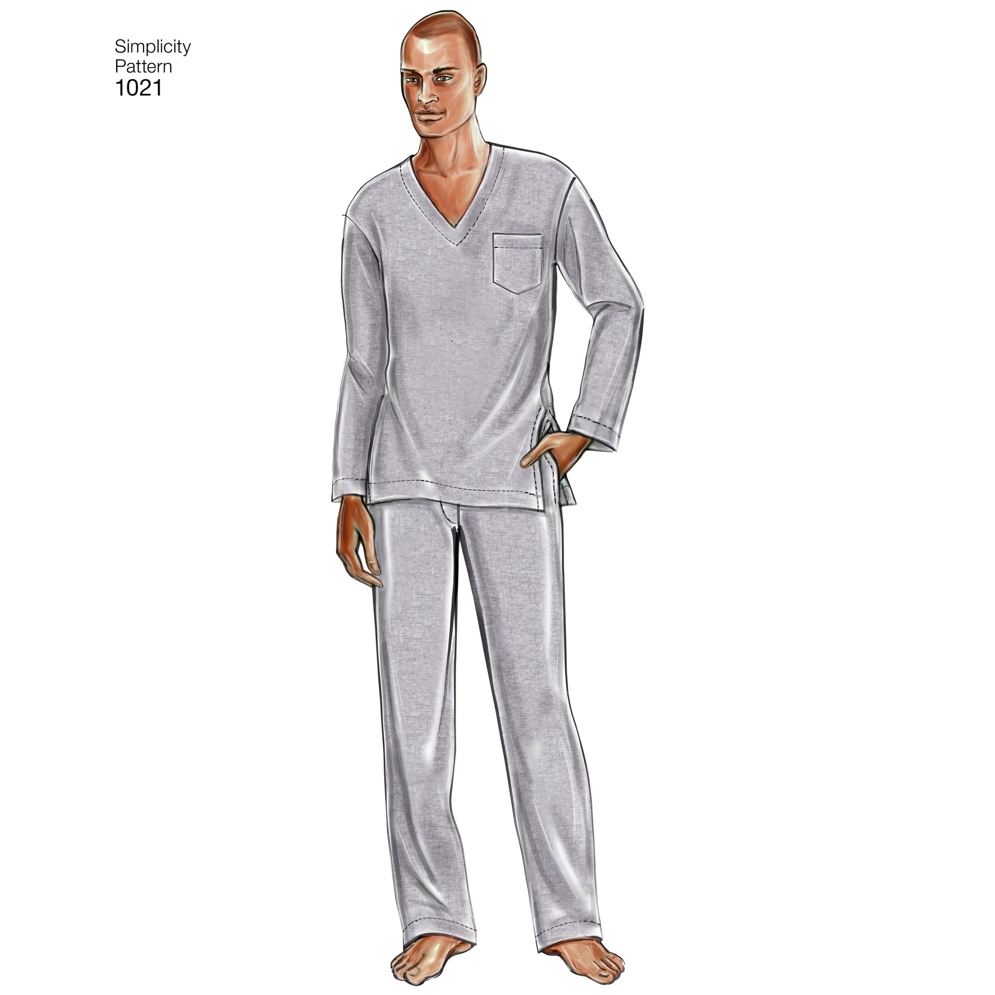 Symönster Simplicity 1021 - Top Skjorta Pyjamas | Bild 4