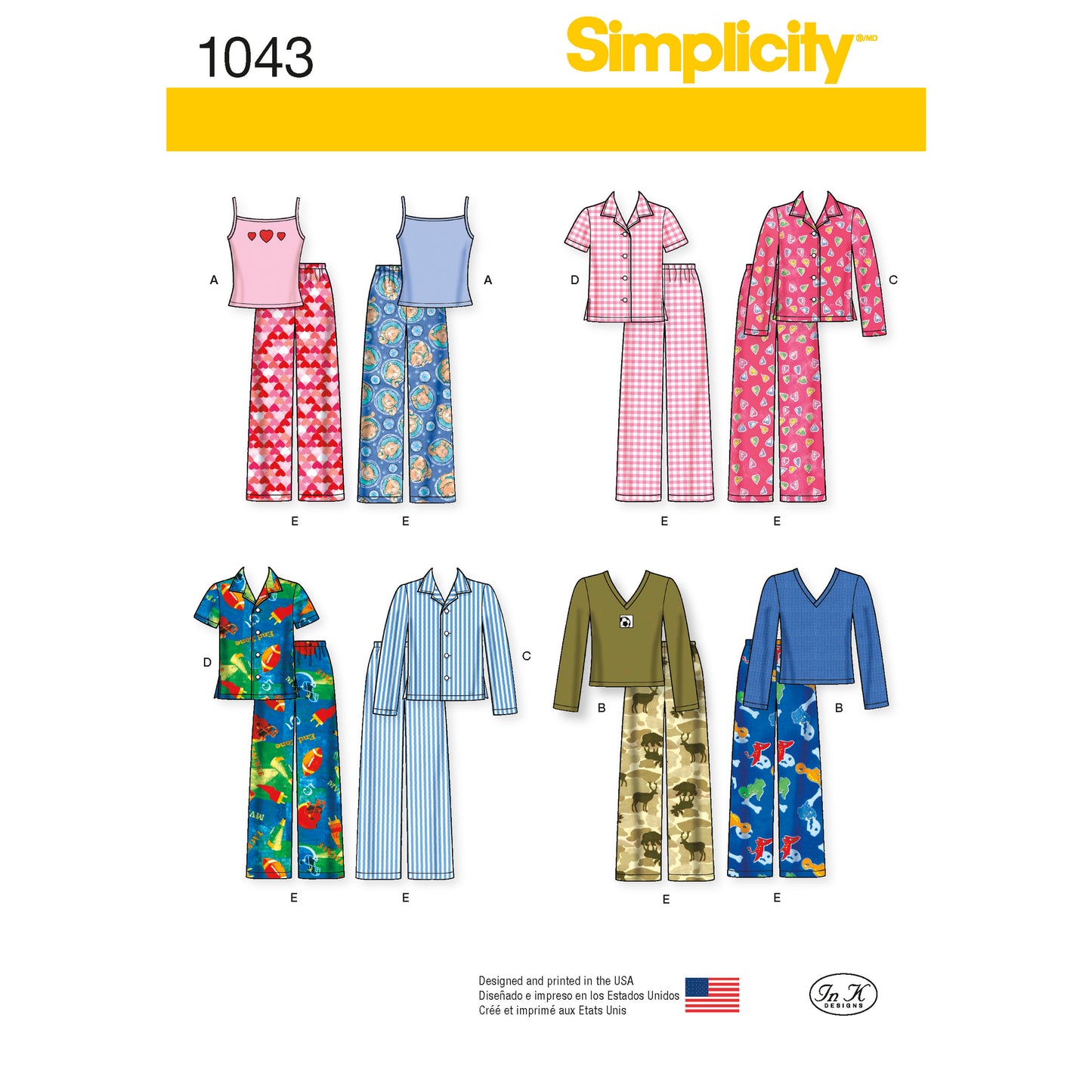 Symönster Simplicity 1043 - Top Byxa Skjorta - Flicka Pojke | Bild 5