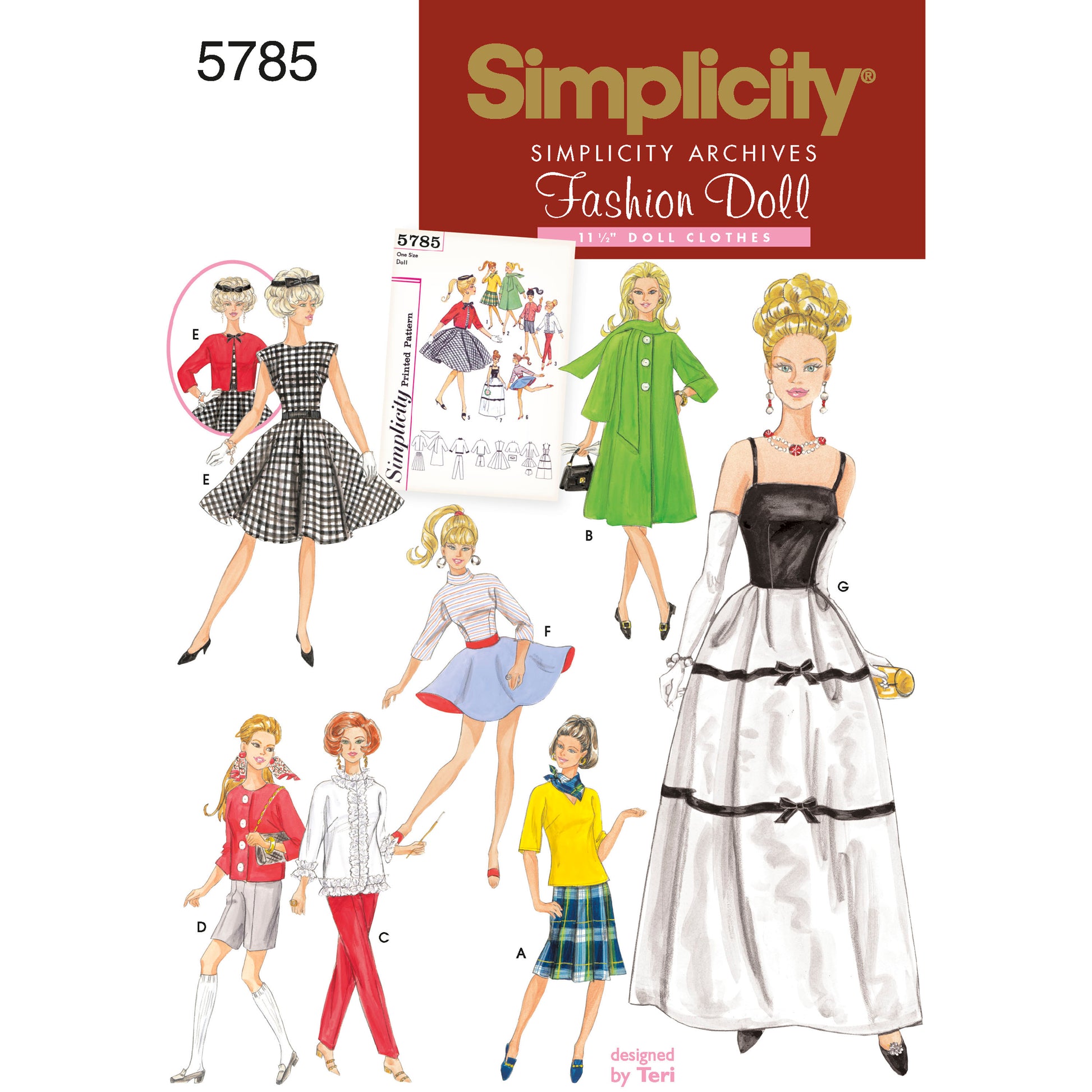 Symönster Simplicity 5785 - Dockkläder | Bild 1