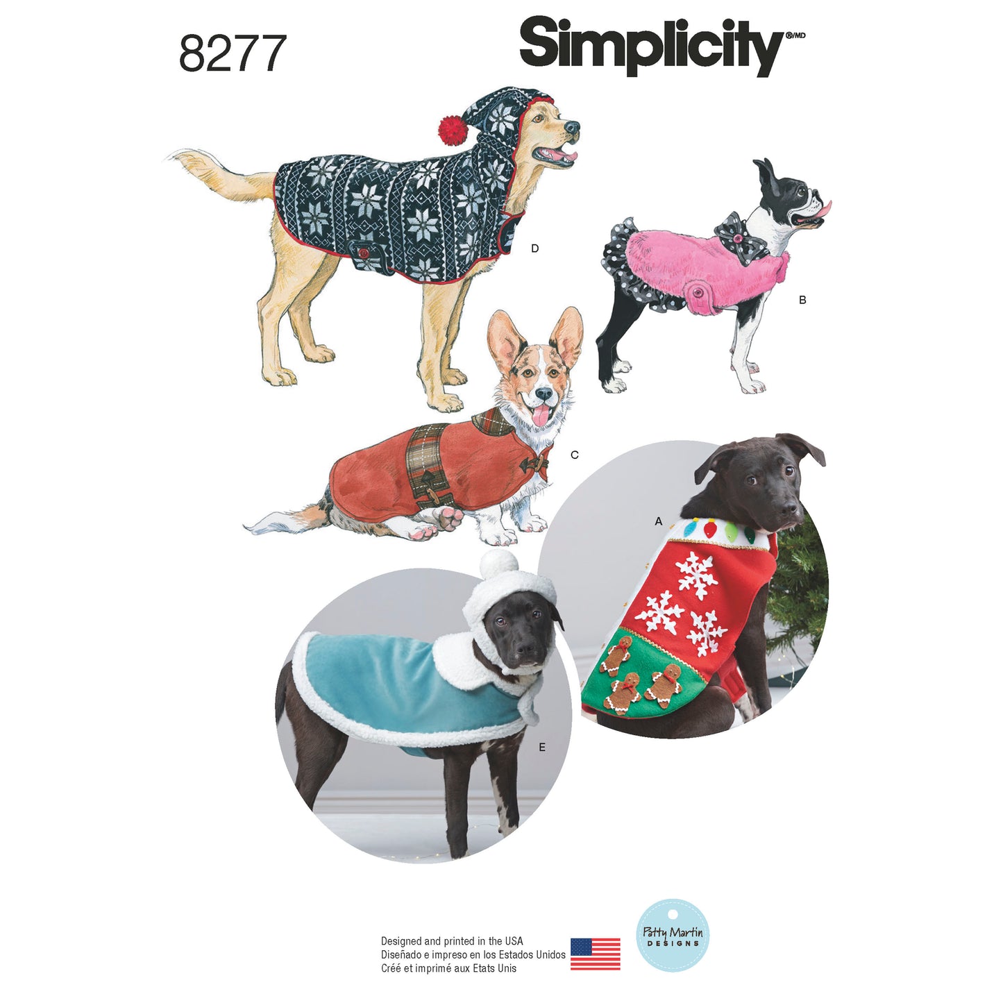 Symönster Simplicity 8277 - Kappa Tröja - Hatt Hund | Bild 6