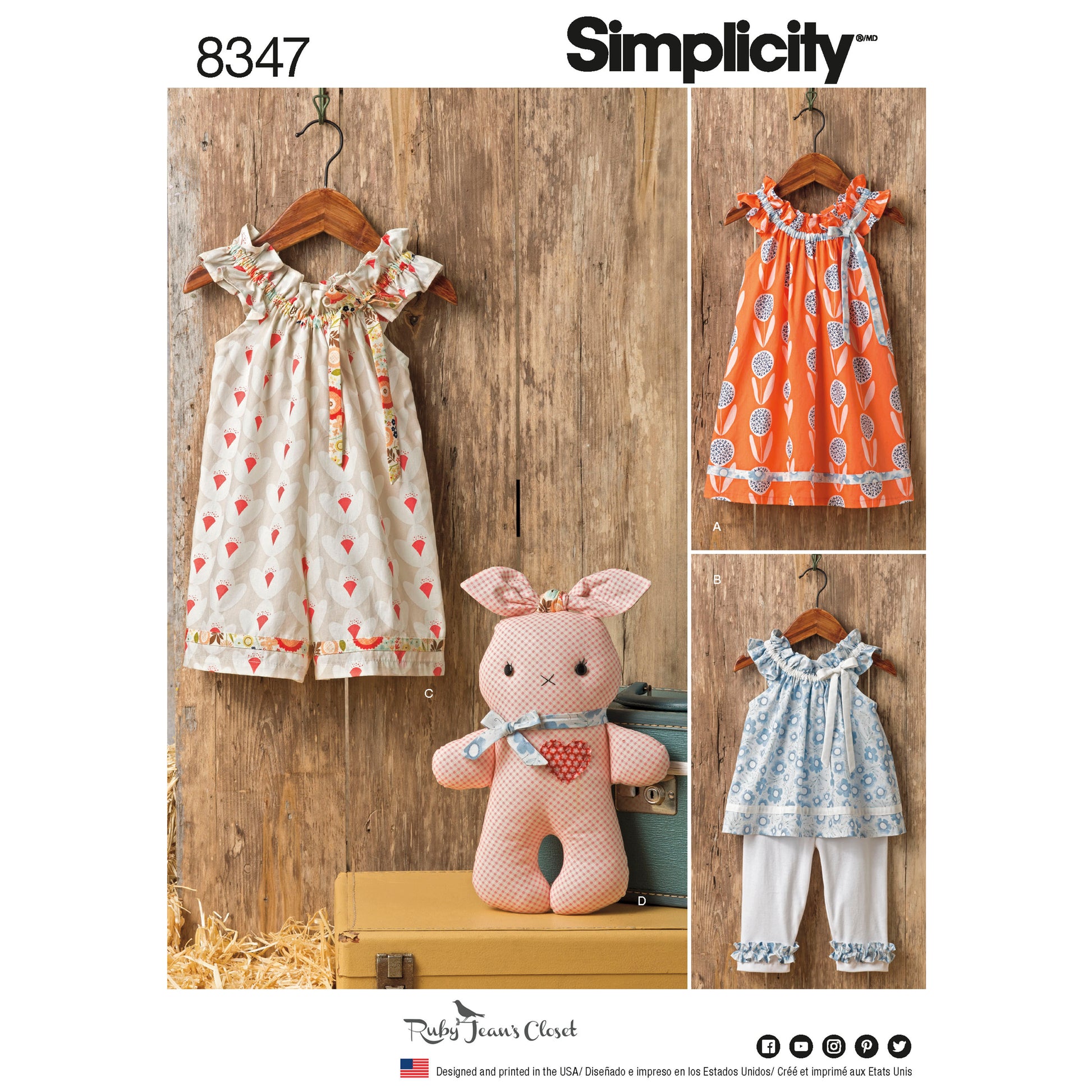 Symönster Simplicity 8347 - Klännning Top - Baby | Bild 4
