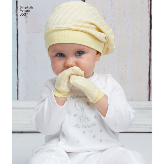 Symönster Simplicity 8537 - Baby - Hatt Filt Accessoarer | Bild 1