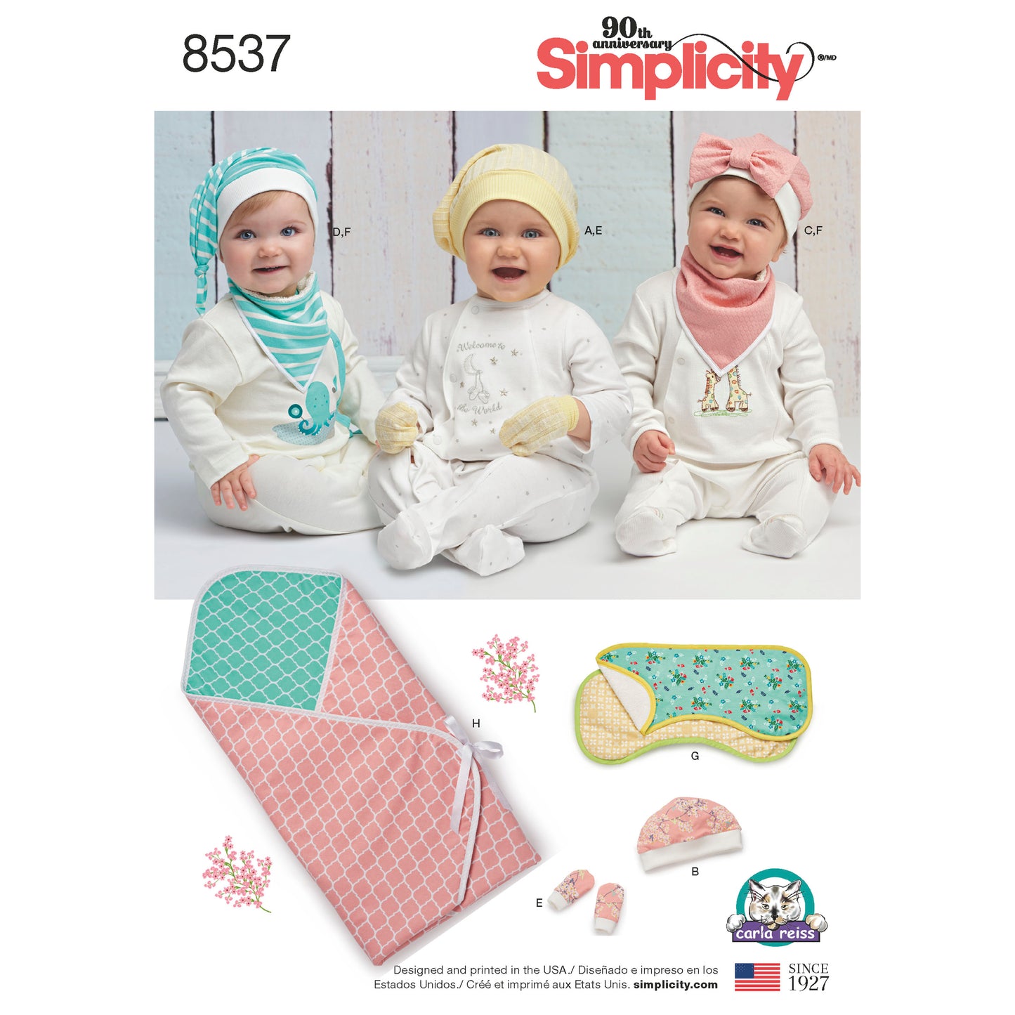 Symönster Simplicity 8537 - Baby - Hatt Filt Accessoarer | Bild 9