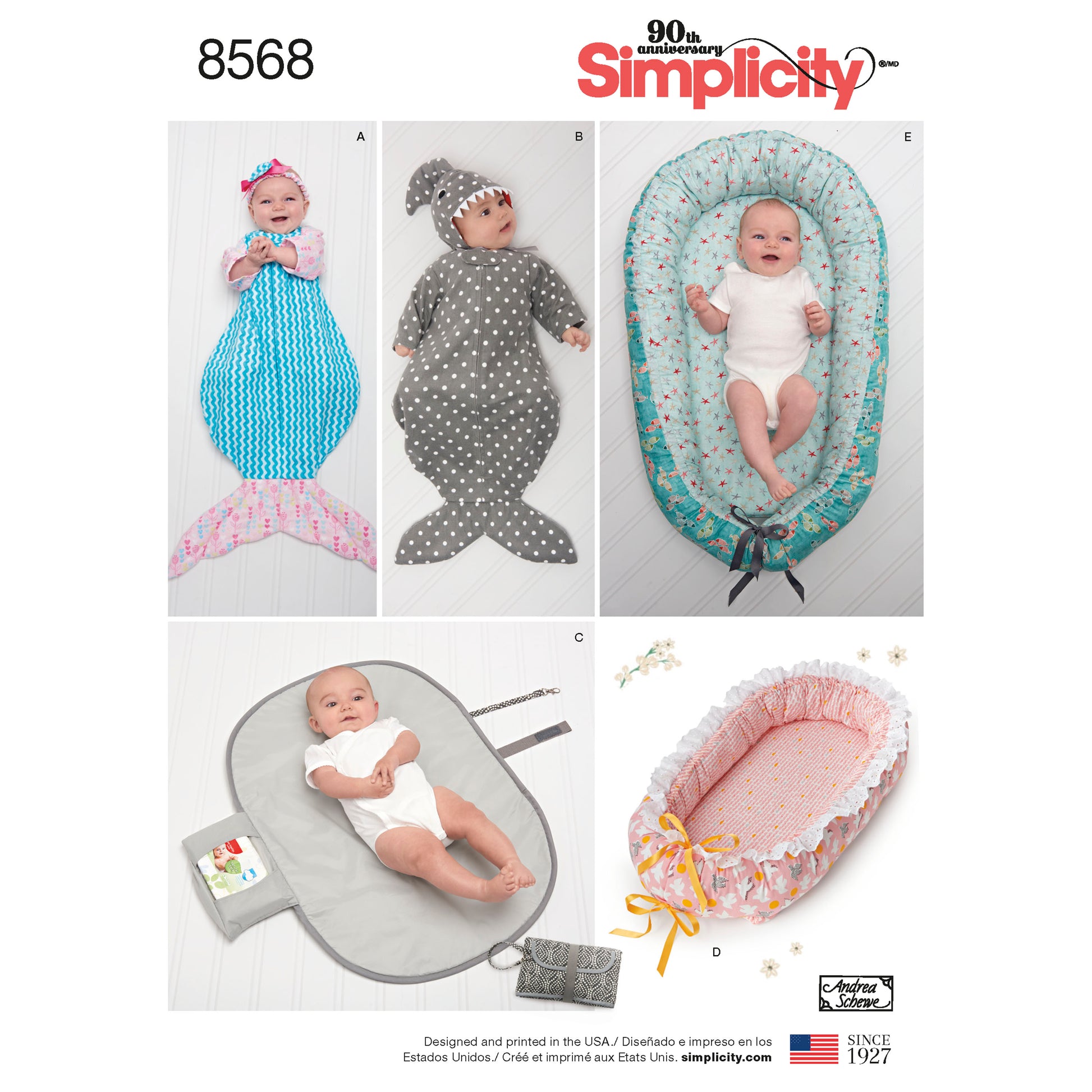 Symönster Simplicity 8568 - Baby - Hatt Accessoarer | Bild 1
