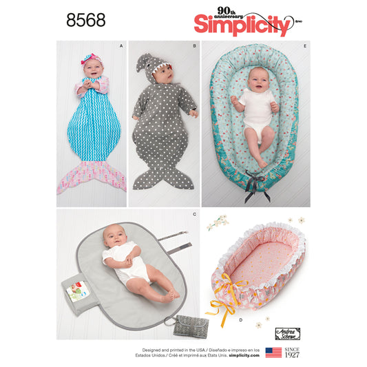 Symönster Simplicity 8568 - Baby - Hatt Accessoarer | Bild 1
