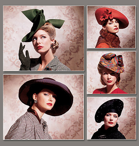 Symönster Vogue Patterns 7464 - Vintage - Accessoarer Hatt | Bild 6