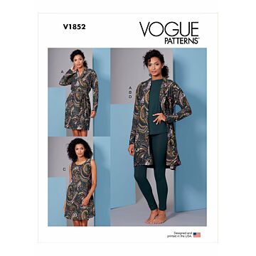 Vogue Patterns 1852 - Klänning Top Byxa - Dam