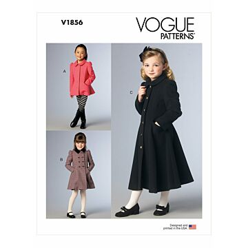 Vogue Patterns 1856 - Jacka Kappa - Flicka