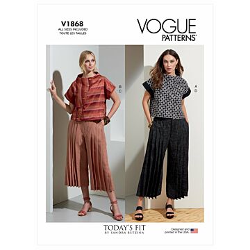 Vogue Patterns 1869 - Top Byxa - Dam - Högtid